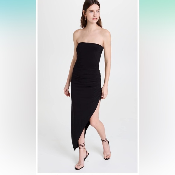 Norma Kamali Women's Strapless Side Drape Gown       Size M/38 - Picture 2 of 6